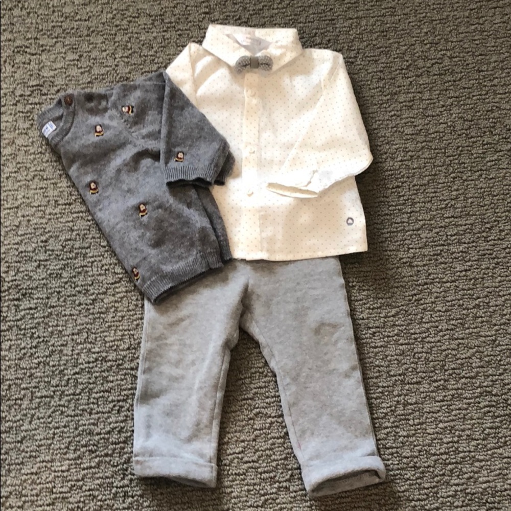 4 piece dress outfit (pant shirt tie, NOT sweater)